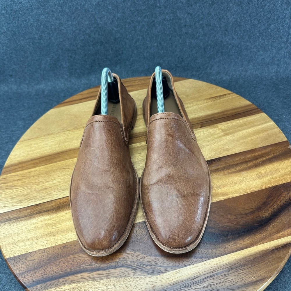 Trask Ali Camel Italian Washed eather Slip On Loafer Flat Shoes 11M 36 0462 - Picture 4 of 11